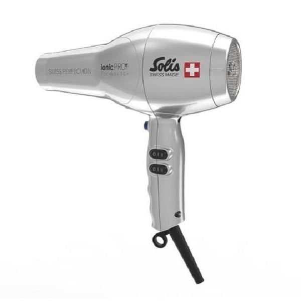 Solis Profihaartrockner Swiss Perfection 360° ionicPRO Silber