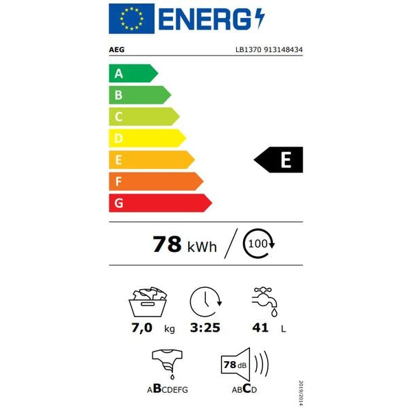 AEG by Electrolux Waschmaschine LB1370, Oben (Toplader)