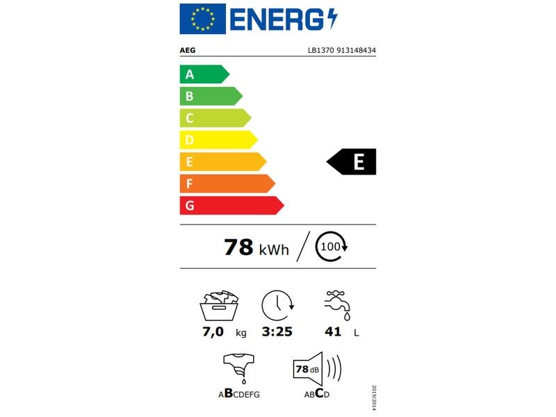 AEG by Electrolux Waschmaschine LB1370, Oben (Toplader)