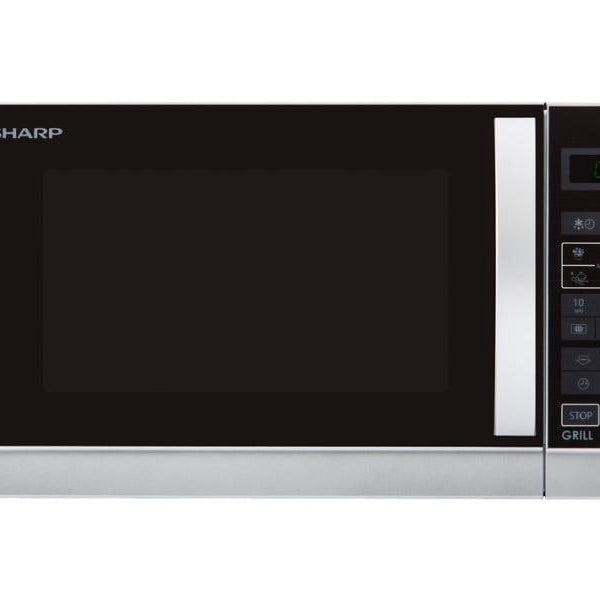 Sharp Mikrowelle R642INW Schwarz/Silber