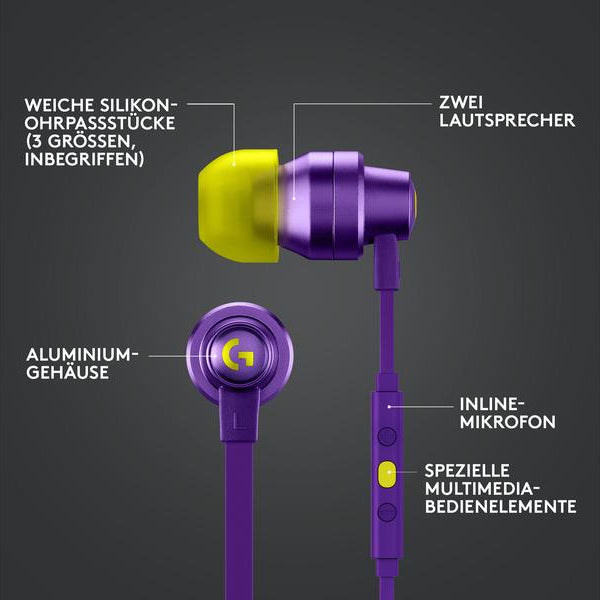 Logitech Headset G333 Gaming Violett