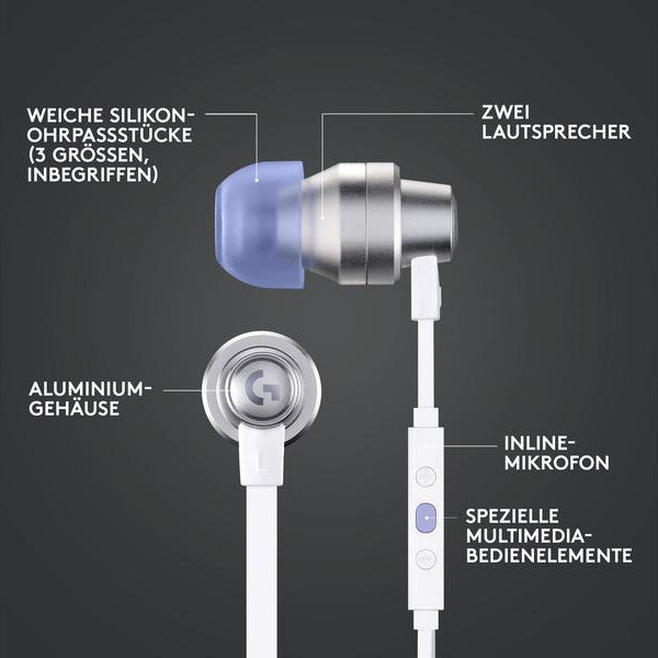 Logitech Headset G333 Gaming Weiss