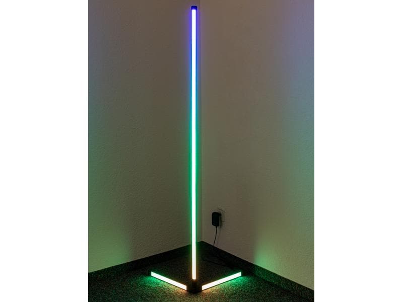 FTM Stehleuchte LED Ambilight, Triangle, RGBW, Schwarz