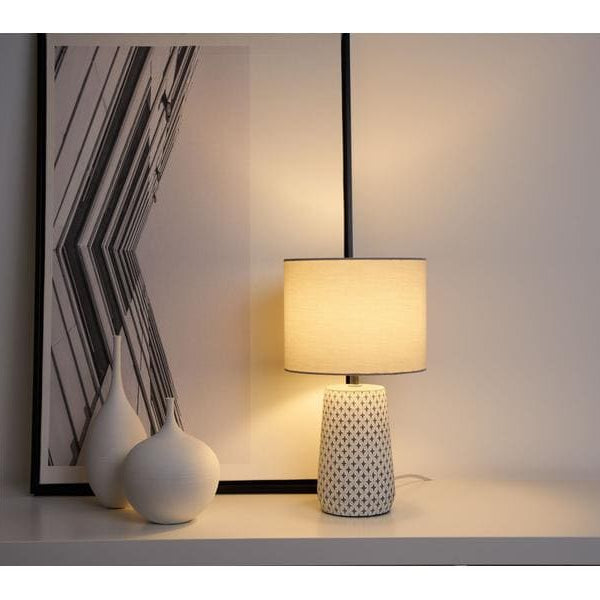 Pauleen Tischleuchte Pretty Purity, E14, Grau/Weiss