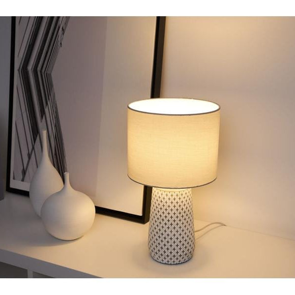 Pauleen Tischleuchte Pretty Purity, E14, Grau/Weiss