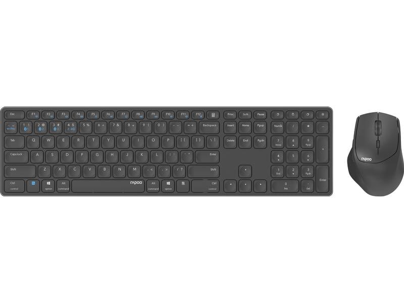 Rapoo Tastatur-Maus-Set 9800M Ultraslim