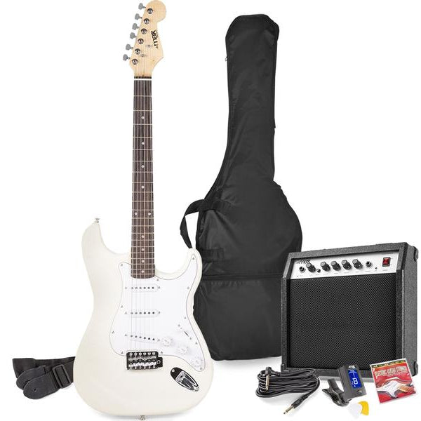 MAX E-Gitarre GigKit Weiss