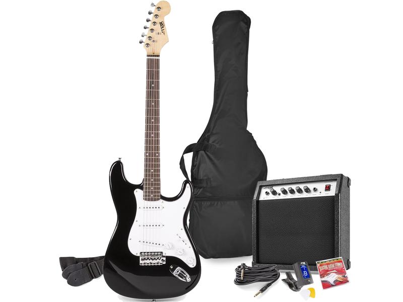 MAX E-Gitarre GigKit Schwarz