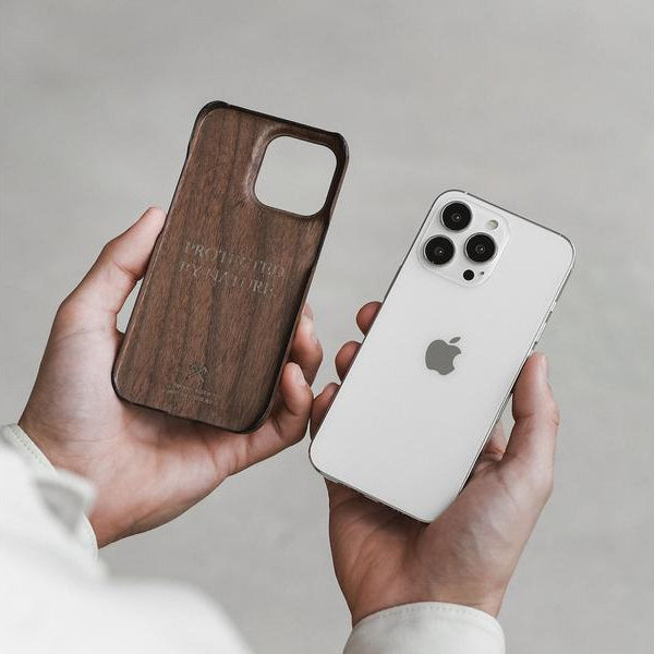 Woodcessories Back Cover Slim Case iPhone 14 Plus Walnuss