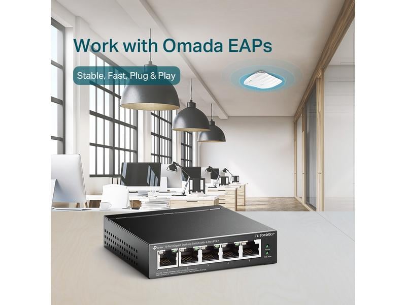 TP-Link PoE+ Switch TL-SG1005LP 5 Port