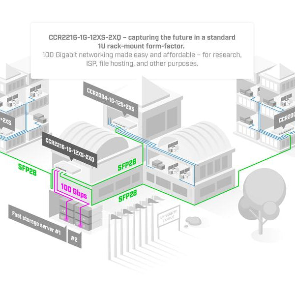 MikroTik Router CCR2216-1G-12XS-2XQ