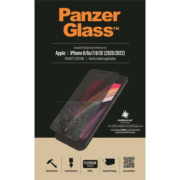 Panzerglass Displayschutz Privacy iPhone 6/6S/7/8/SE 2020/2022