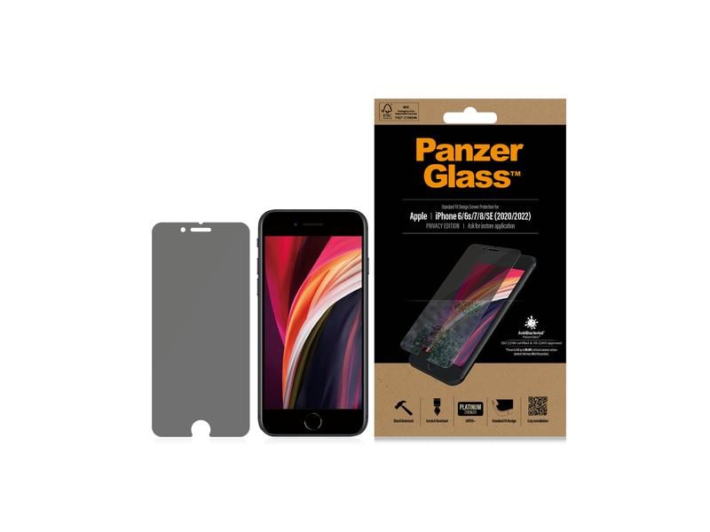 Panzerglass Displayschutz Privacy iPhone 6/6S/7/8/SE 2020/2022