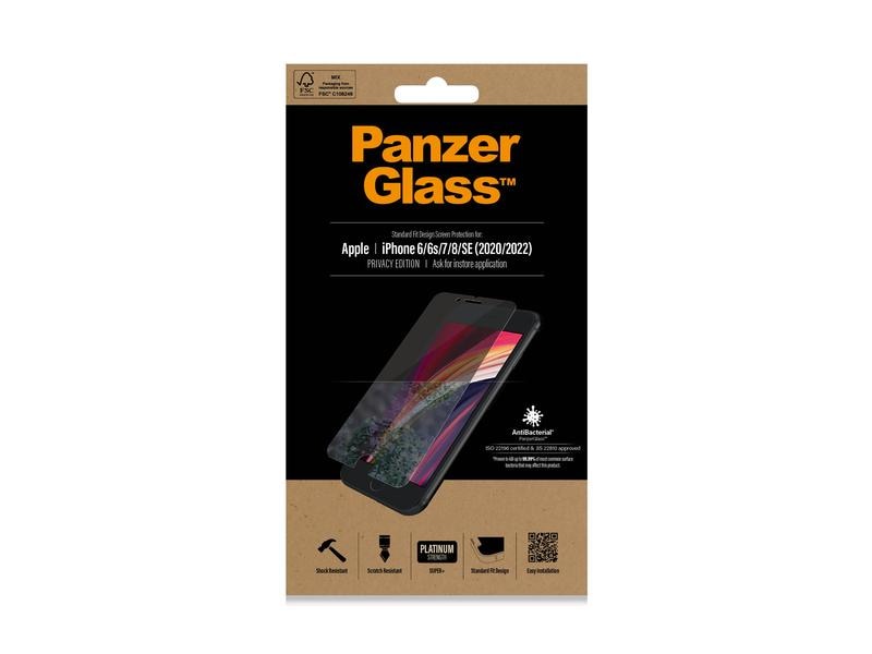 Panzerglass Displayschutz Privacy iPhone 6/6S/7/8/SE 2020/2022
