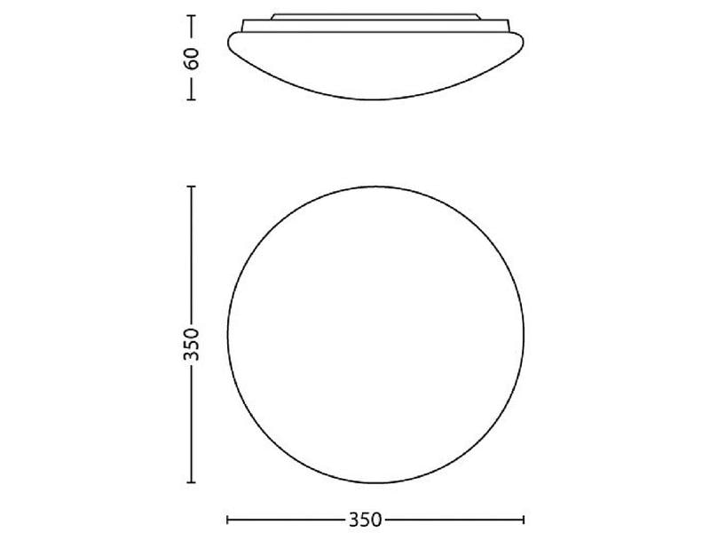 Philips Deckenleuchte Twirly 1700 lm Grau