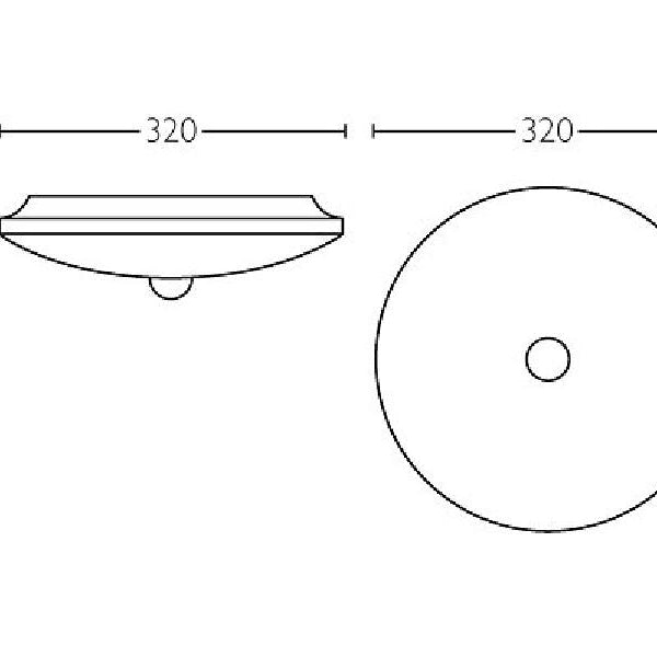 Philips Deckenleuchte Mauve, 16 W, 1700 lm, 2700 K, BWM, Weiss