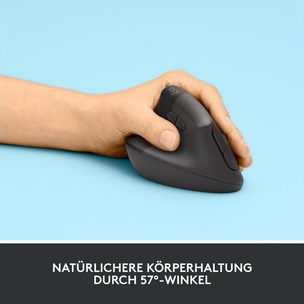 Logitech Ergonomische Maus Lift Left Graphite
