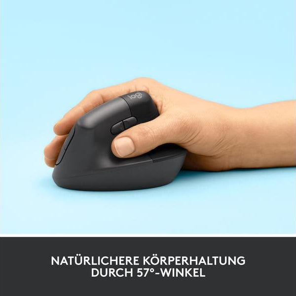Logitech Ergonomische Maus Lift Graphite