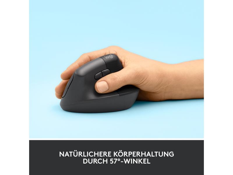 Logitech Ergonomische Maus Lift Graphite