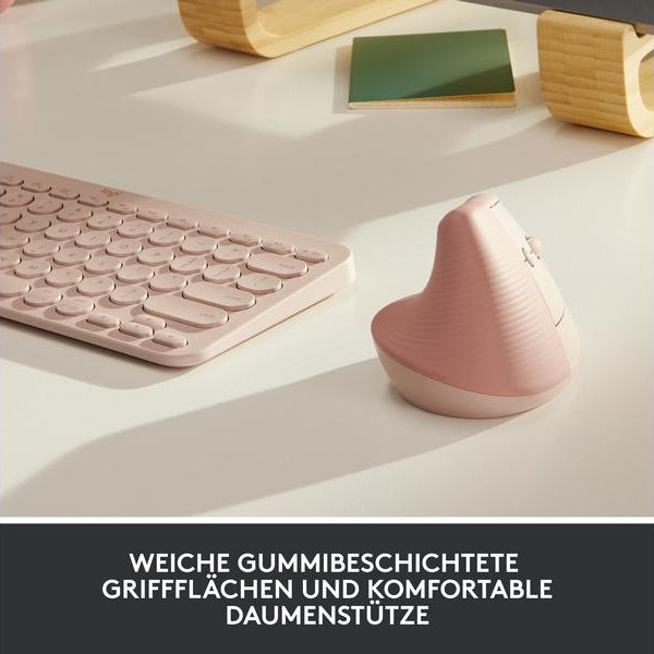 Logitech Ergonomische Maus Lift Rose