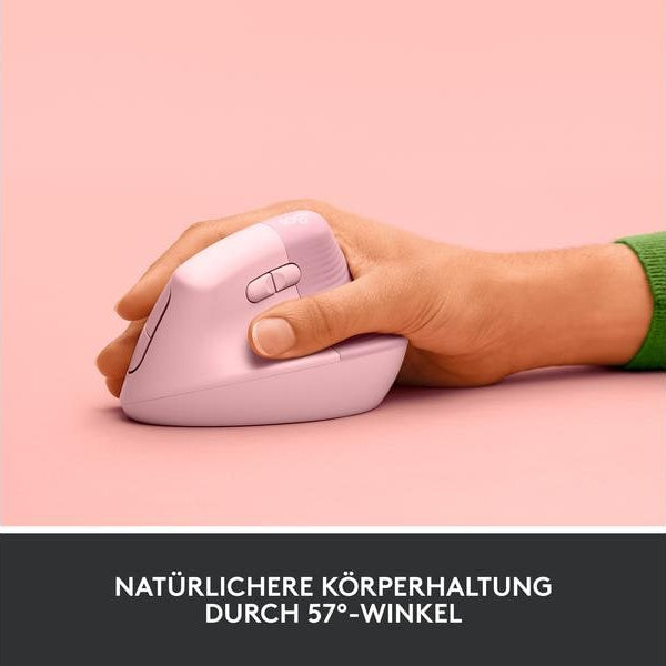Logitech Ergonomische Maus Lift Rose