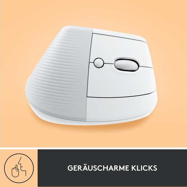 Logitech Ergonomische Maus Lift Off-white