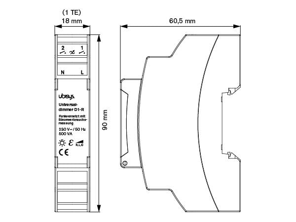 ubisys Universaldimmer D1-R ZigBee 3.0