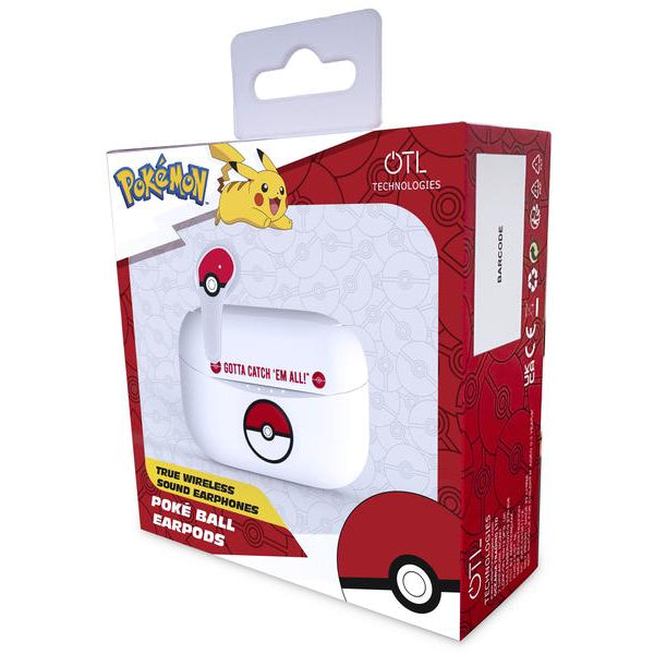OTL True Wireless In-Ear-Kopfhörer Pokémon Pokéball Rot; Weiss