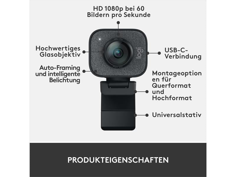 Logitech Webcam StreamCam Grafit