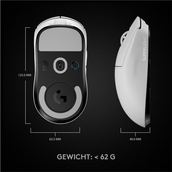 Logitech Gaming-Maus Pro X Superlight Weiss