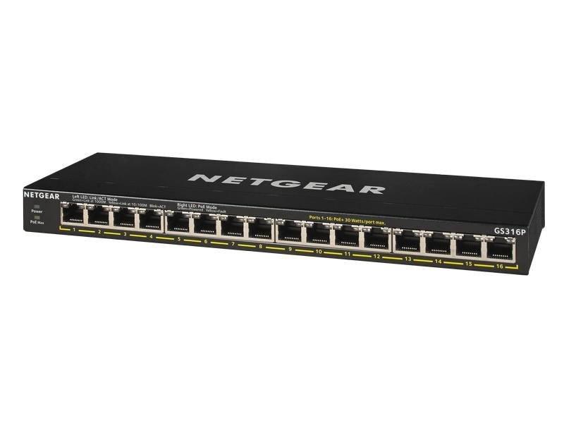 Netgear PoE+ Switch GS316P-100EUS 16 Port