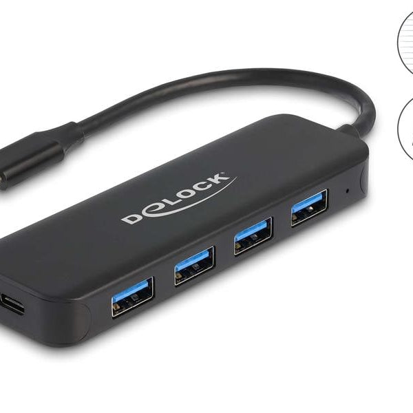 Delock Dockingstation 4x USB Typ-A + 1x USB Typ-C Power Delivery
