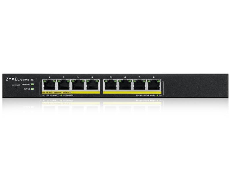 Zyxel PoE+ Switch GS1915-8EP 8 Port
