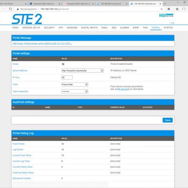 HWgroup Temperatur-Sensor SNMP, WLAN, PoE HWg-STE2-R2-Kit