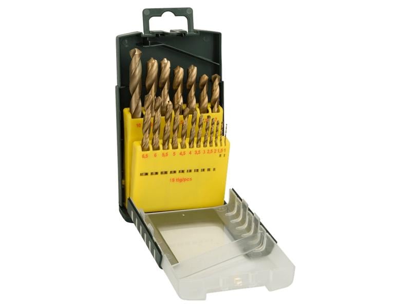 Bosch Metallbohrer-Set HSS-TiN, 19-teilig