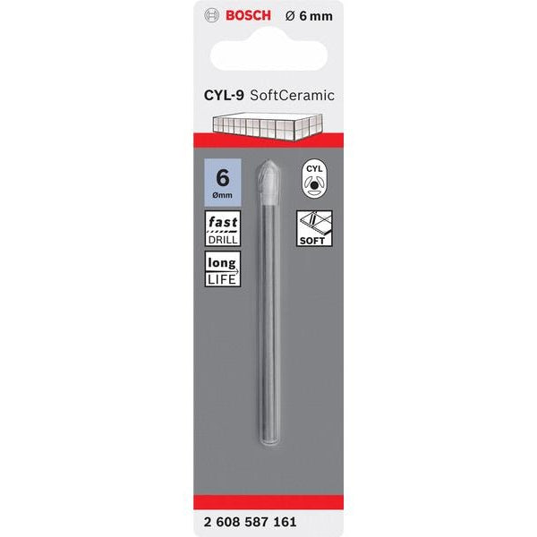 Bosch Professional Fliesenbohrer CYL-9 Ceramic, 6 x 80 mm