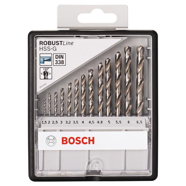 Bosch Professional Metallbohrer-Set HSS-G, 13-teilig