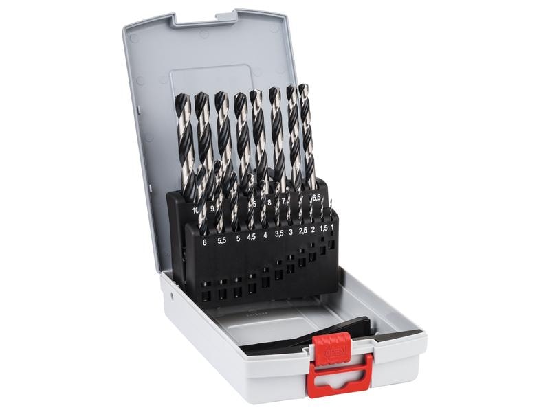 Bosch Spiralbohrer-Set HSS PointTeQ, 19-teilig