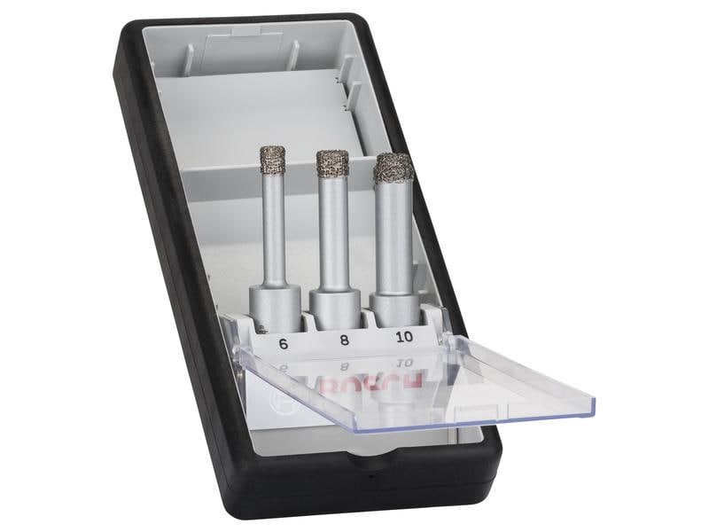 Bosch Professional Diamanttrockenbohrer-Set Easy Dry, 6 / 8 / 10 mm, 3-teilig