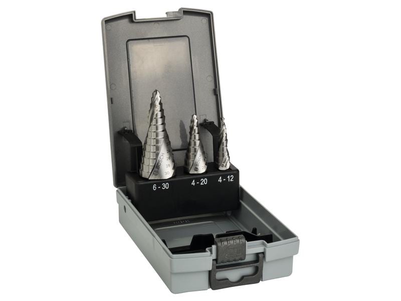 Bosch Professional Stufenbohrer Set HSS, 3-teilig