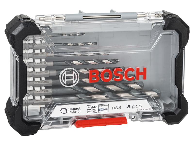 Bosch Professional Bohrer-Set Impact Control HSS, 8-teilig