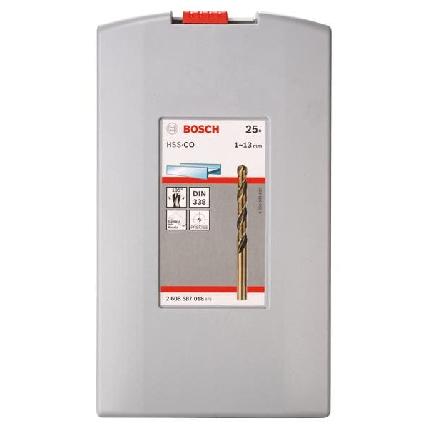 Bosch Professional Metallbohrer-Set HSS-Co ProBox, 25-teilig