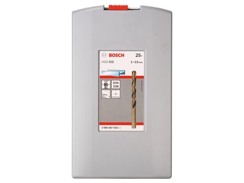 Bosch Professional Metallbohrer-Set HSS-Co ProBox, 25-teilig