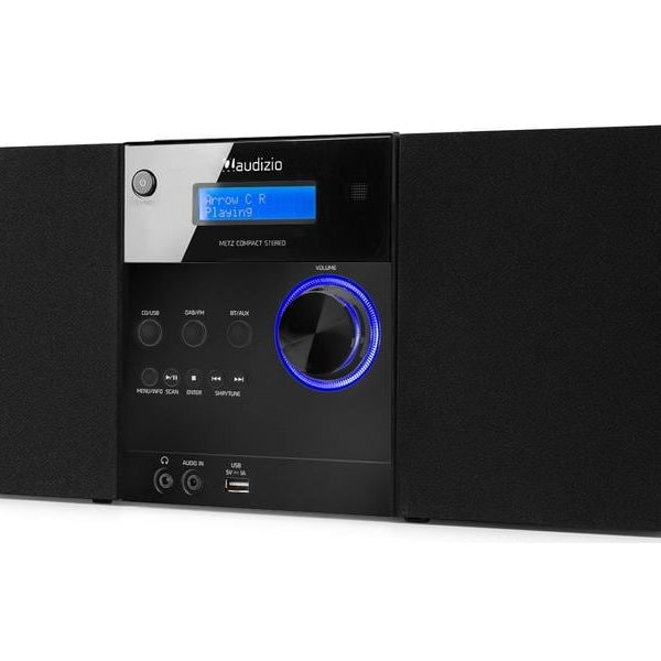 Audizio Micro-HiFi Anlage Metz Schwarz