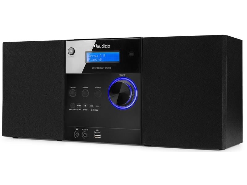 Audizio Micro-HiFi Anlage Metz Schwarz