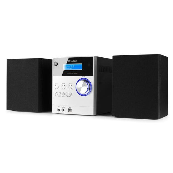 Audizio Micro-HiFi Anlage Metz Aluminium