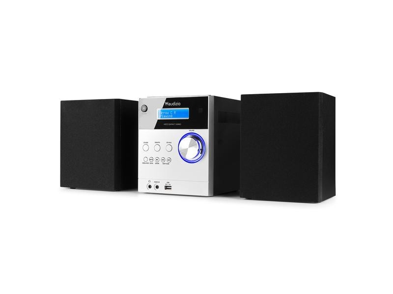 Audizio Micro-HiFi Anlage Metz Aluminium