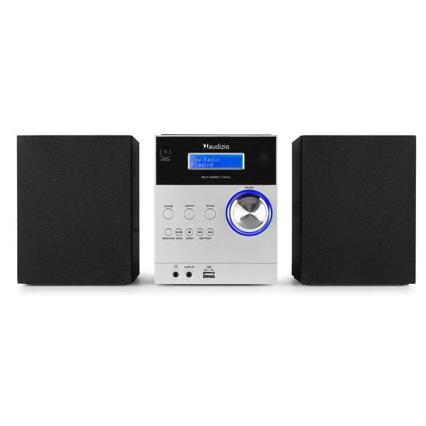 Audizio Micro-HiFi Anlage Metz Aluminium