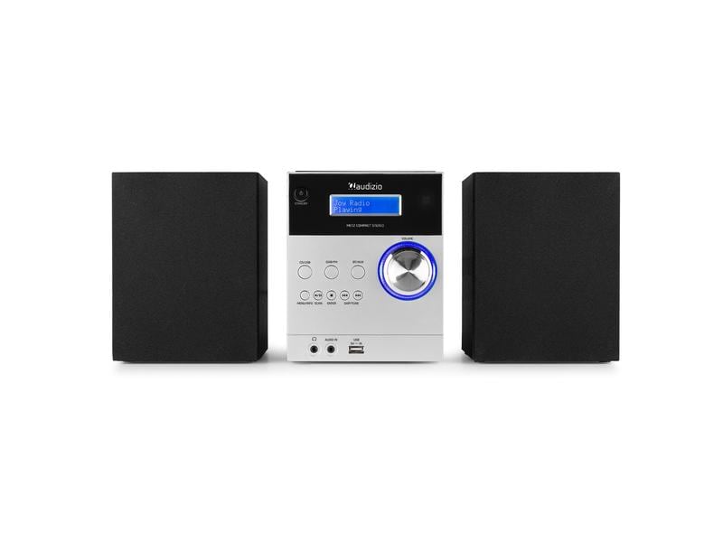 Audizio Micro-HiFi Anlage Metz Aluminium