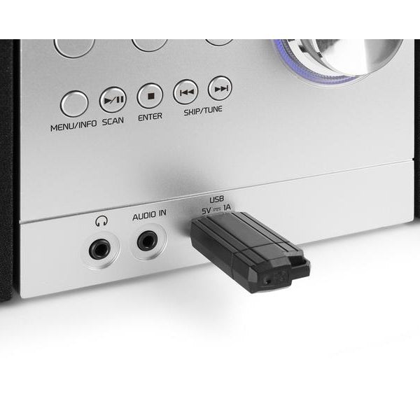 Audizio Micro-HiFi Anlage Metz Aluminium